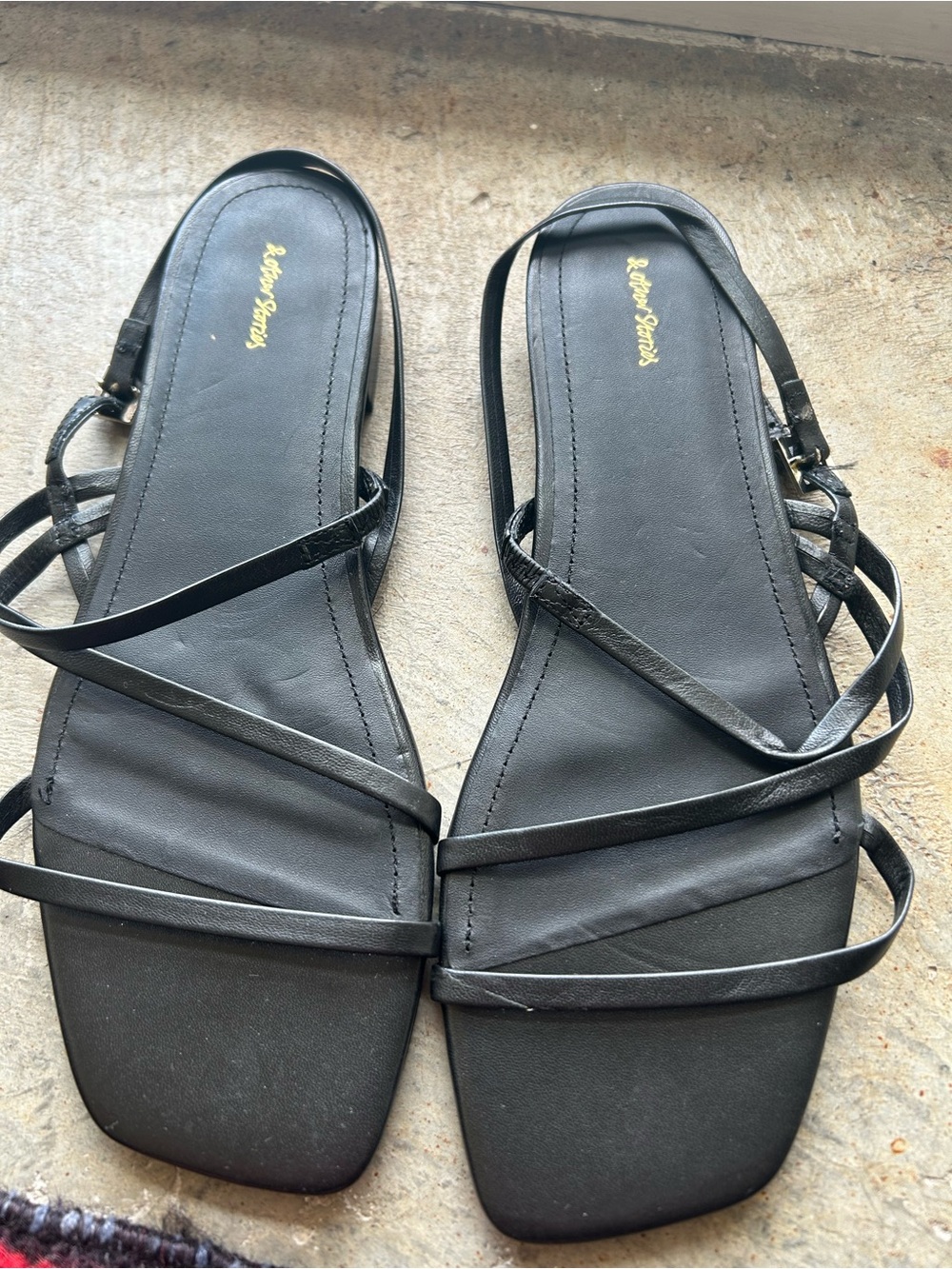 & Other Stories Leather Sandals NWOB 38